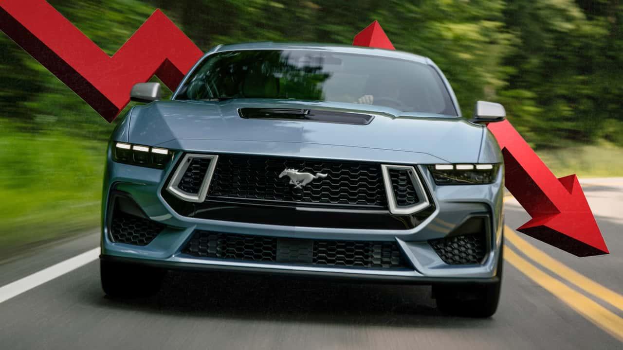 Queda histórica nas vendas do Ford Mustang nos Estados Unidos