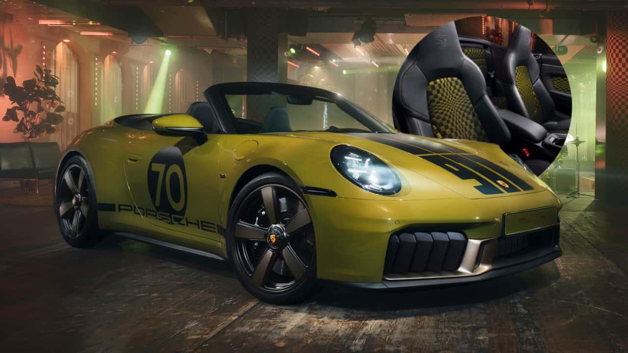Porsche 911 Spirit 70 revive clássicos bancos Pasha icônicos