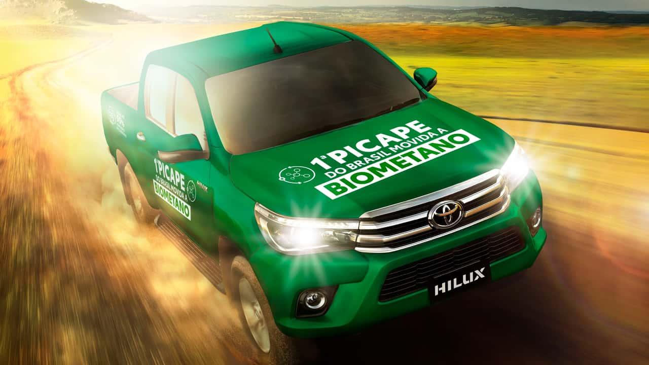 Toyota revela hilux sustentável com biometano na Agrishow 2025