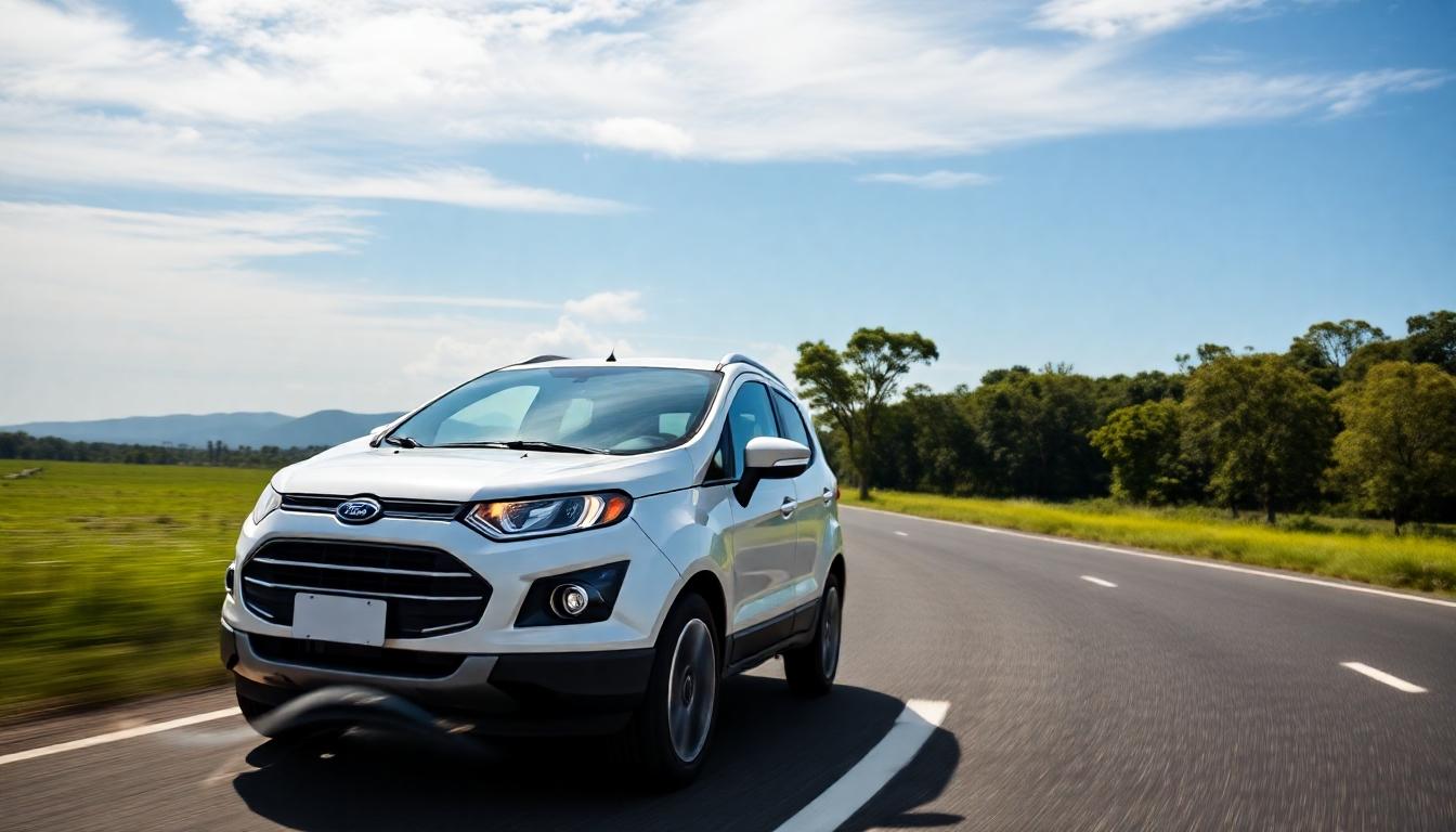 Novo Ford EcoSport em exposição representando linha econômica da marca