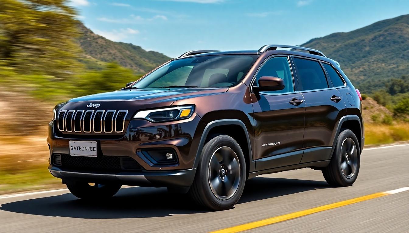 Novo Jeep Cherokee 2025 em exposição com design renovado