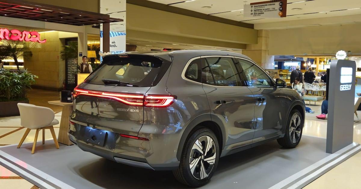 Geely EX5 chega a 22 shoppings e concessionárias no Brasil